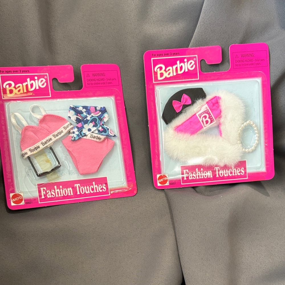 Barbie Fashion Touches Accessory Set - Pink and White
